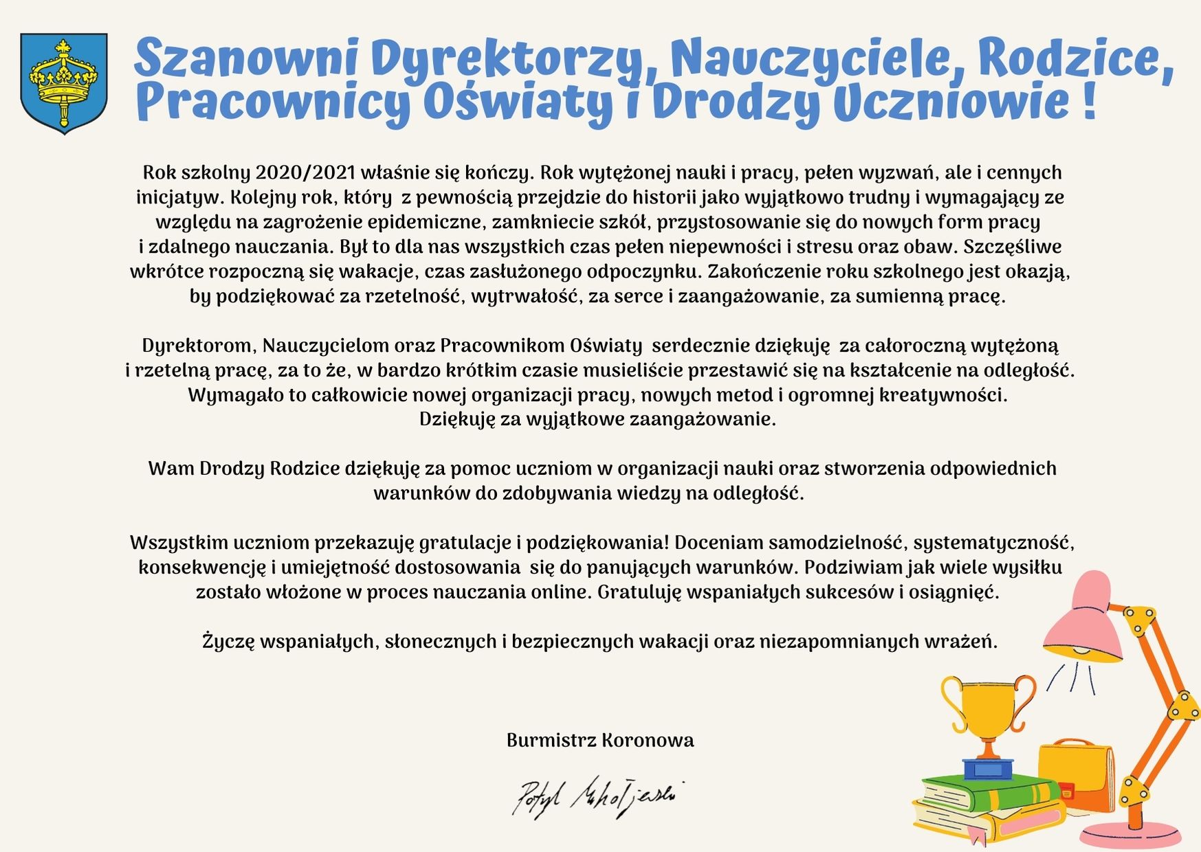 Szanowni Dyrektorzy