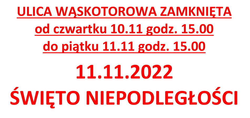 info waskotorowa zamknieta