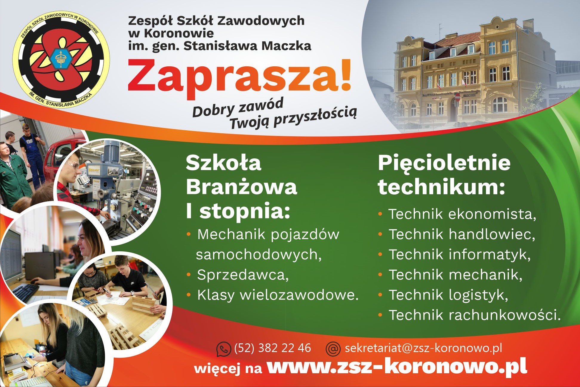 baner zsz w koronowie