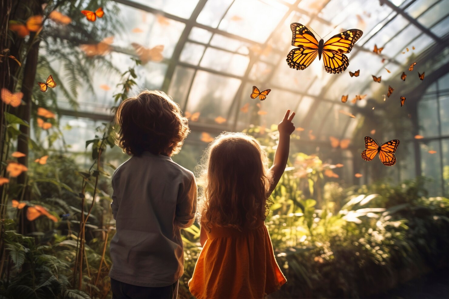 kids looking butterflies 23 2151001426