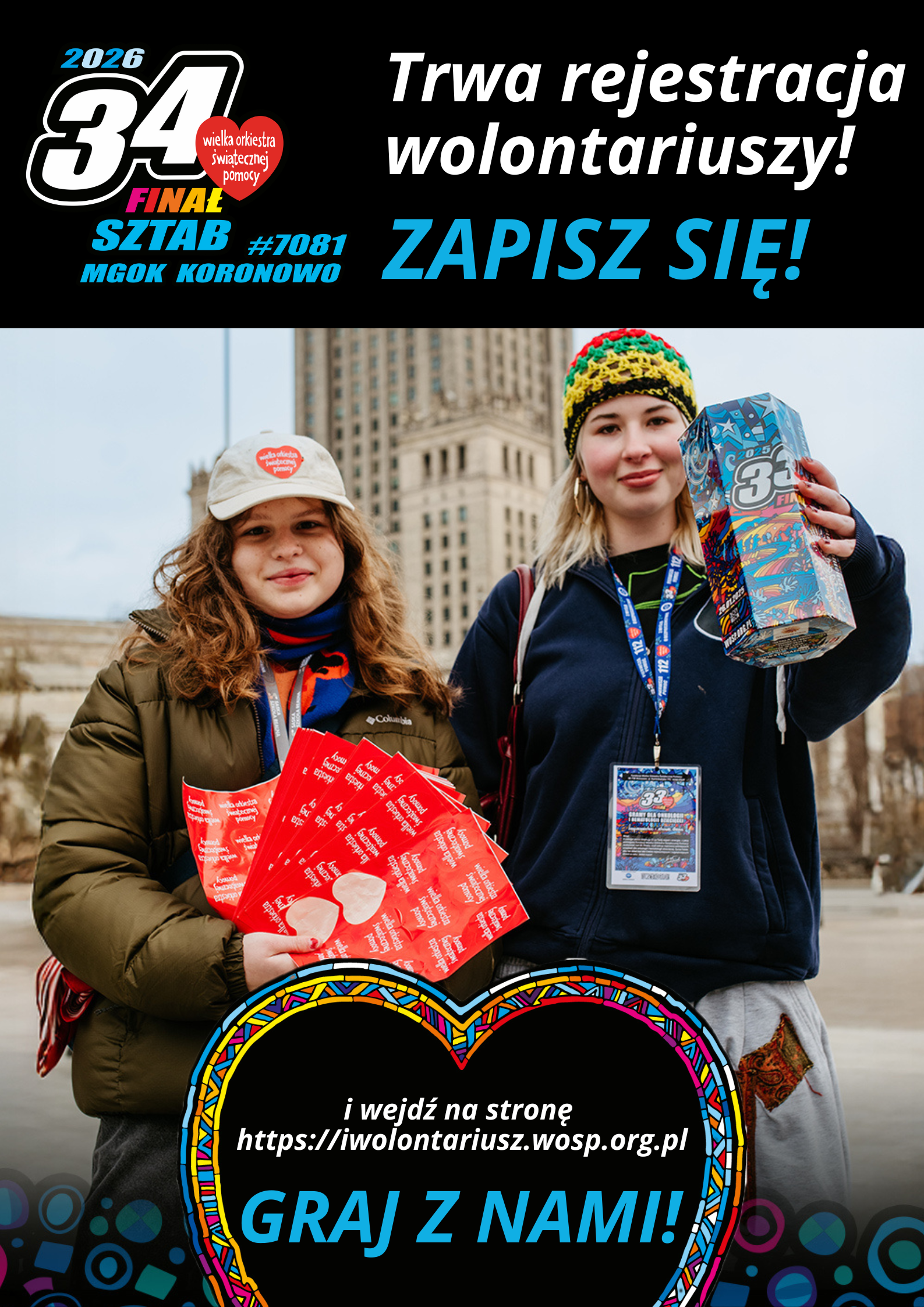 Trwa rejestracja wolontariuszy