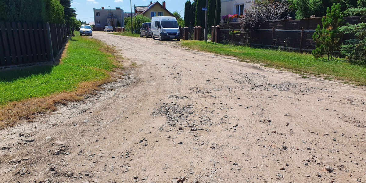 Ogłoszenie o przetargu na przebudowę ulic w Samociążku