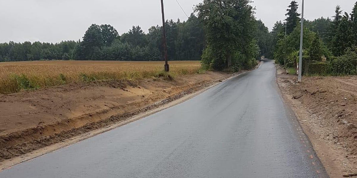 Zakończono Przebudowę Drogi Gminnej Glinki - Cierplewo ! 