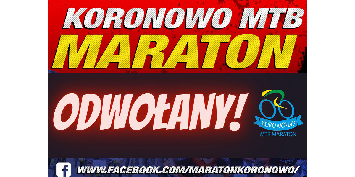 Odwołany Koronowo MTB Maraton - edycja 2020