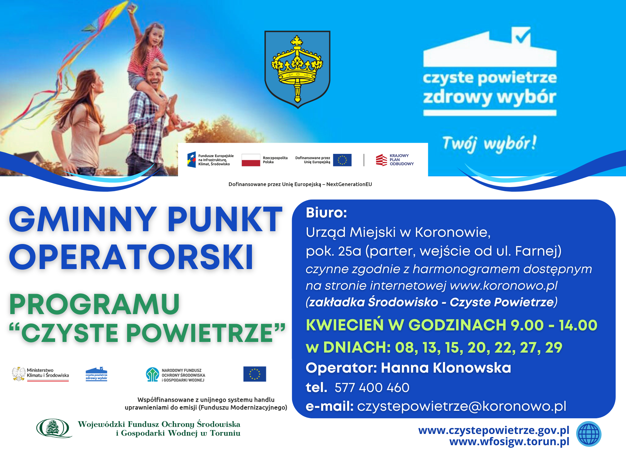 gminy punkt operatorski czysttepowietrze