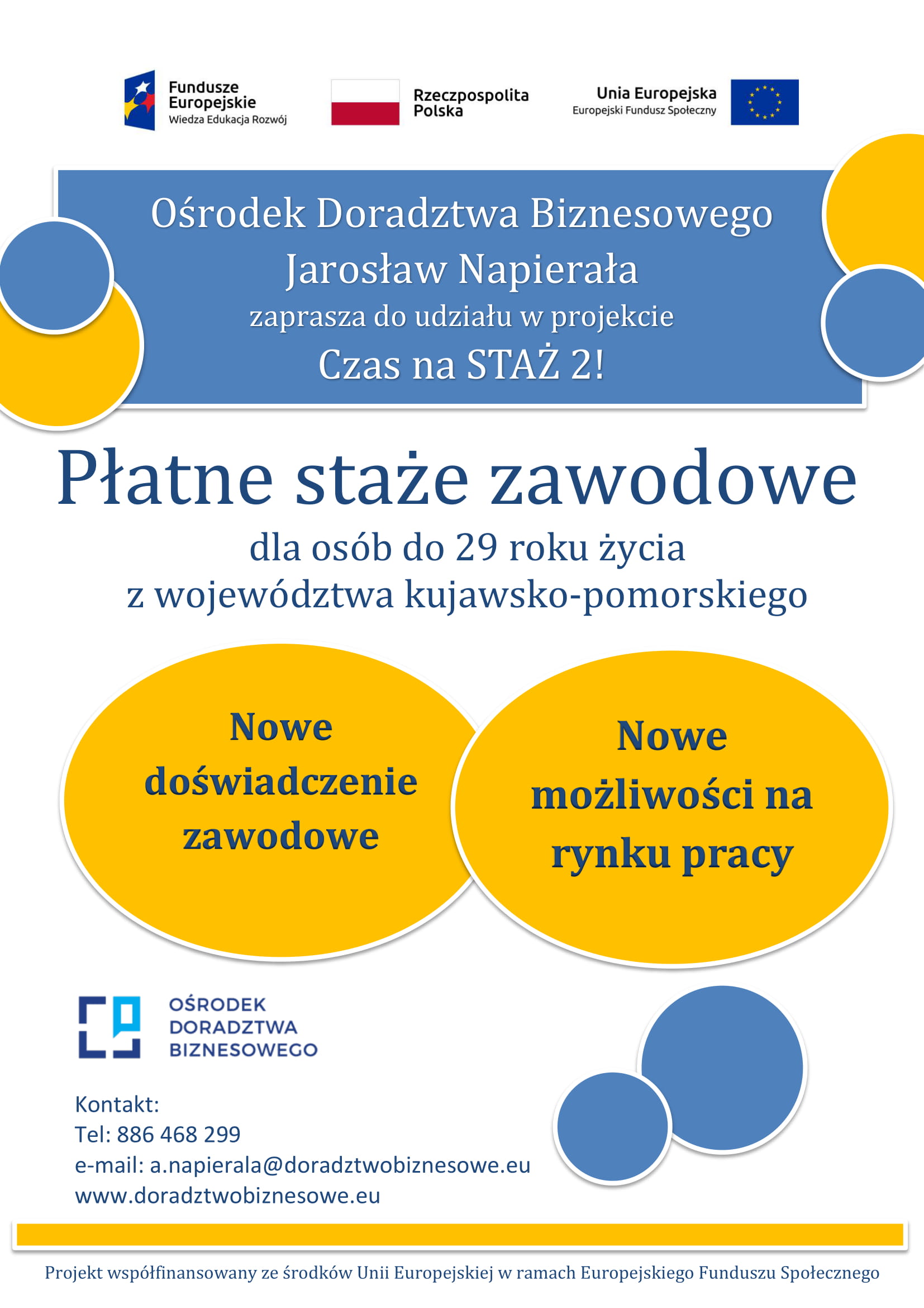 plakat czas na staz 2