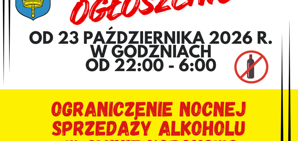 Ograniczenie nocnej sprzedaży napojów alkoholowych
